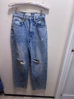 Cotton On loose straight Light Blue Washed Denim Jeans size 2